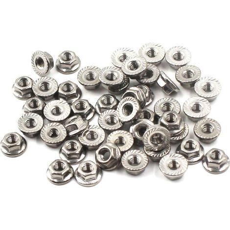 M4-Sechskant-Flanschmuttern aus Edelstahl 304 – 50er-Packung