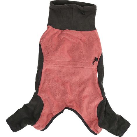 Manteau chien polaire polyester col montant 4 pattes, veste hivernale élastique avec boucle réglable (1/5)
