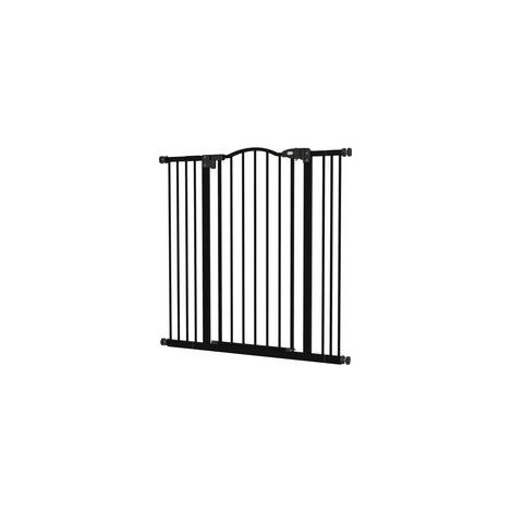 Barrière extensible pour chien avec 4 vis de réglage, métal et plastique, 74-100 x 94 cm, noire (1/5)