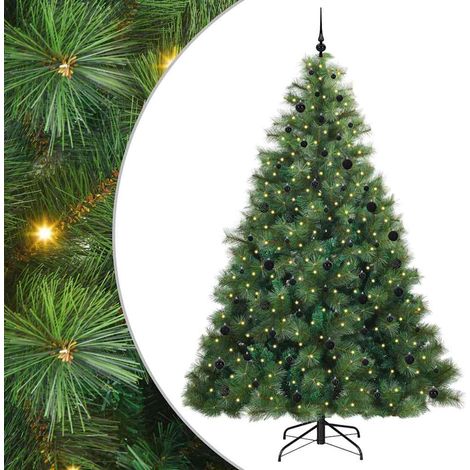 Albero di Natale artificiale con 300 LED Verde 240 cm PE e PVC vidaXL