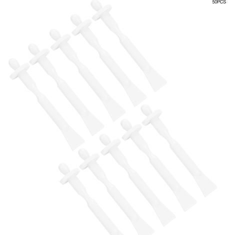 Lot de 50 bâtonnets jetables 2-en-1 pour épilation visage et nez, applicateurs de cire à usage unique, outils hygiéniques pour soin du visage (1/5)