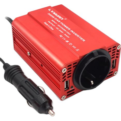 Wechselrichter, Dual-USB-Ladung, kompaktes Design, 12V-220V-EU (1/2)