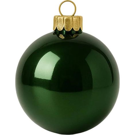 Decoris, Palline Natale Verde Pino, 3 cm, Plastica, Set 14 Pezzi