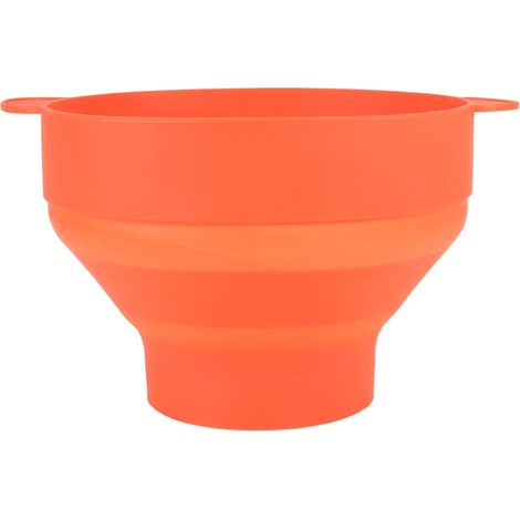 Bol à popcorn silicone pliable pour micro-ondes avec couvercle (1/2)