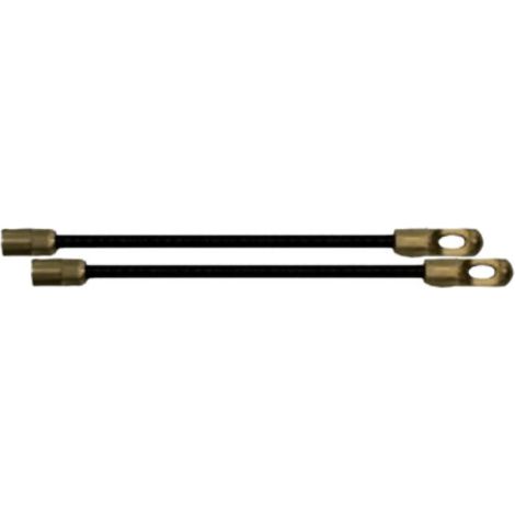 FAEF - FG25948 TERMINALE TESTA FLESSIBILE M5 CON CARRUCOLA PER SONDE Ø 4MM IN ACCIAIO TONDE PA