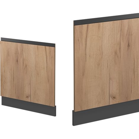 Pannello frontale R-Line, Quercia dorata, 59.6 cm Forma a J, senza piano di lavoro, Vicco
