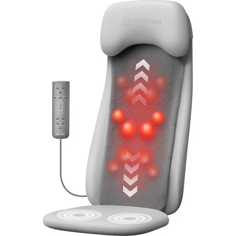 Appareil de Massage Shiatsu pour Le Dos avec Chaleur, Massage des Tissus Profonds avec Vibration, 2D/3D, Coussin de siège de Massage Shiatu pour Le Dos, Cadeau pour Homme et Femme (1/5)