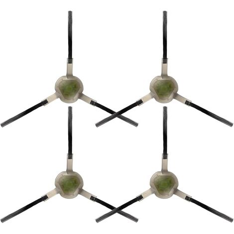 (4 Pièces) M3, M330 Pro, M2 Pro, M210 Brosses Latérales de Remplacement Pour Lefant M210B, M213S, M210S, M210, M213, M210 Pro, M210P, M1, M310, M320, OKP Life K2, K3, K3A, K4, K5, Aspirateur Robot (1/5)