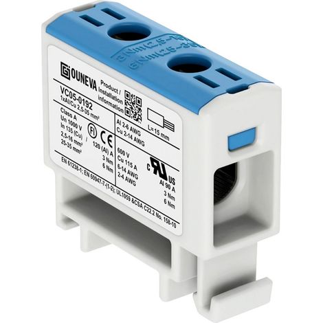 Ouneva Group VC05-0192 Verteilerblock  Schrauben  Blau 1 St.