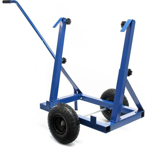 Xpotool – Chariot porte-panneaux 1600 x 600 x 800 mm – Capacité 200 kg – Tubes en acier réglables 280-830 mm – 2 pneus solides pour transport sécurisé