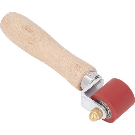 Rouleau de Couture en Silicone de 28 Mm, Outil de Rouleau de Papier Peint à Roue de Pression Résistant aux Hautes Températures pour PVC, TPO, Ruban de Toiture Simple Pli EPDM (1/5)