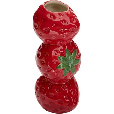 Vaso in ceramica fruity watermelon 10,5x8,5x19,8 cm - Atmosphera créateur d'intérieur (1/5)