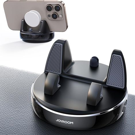 Support Téléphone Voiture pour Tableau de Bord, Universel Porte Telephone Voiture Compatible avec PopGrip, Car Phone Holder pour iPhone/Samsung/Huawei/Google/Android Smartphones (Noir) (1/5)