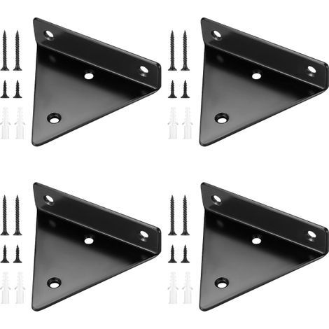 4 supports d'étagère flottante. étagère murale triangulaire invisible (1/5)