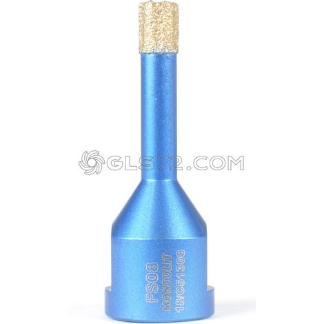 FRESA DIAMANTADA PARA PERFORACIŽôN EN SECO Y HUMEDAD Žÿ 8 MONTOLIT MONDRILLO FS8 (1/2)