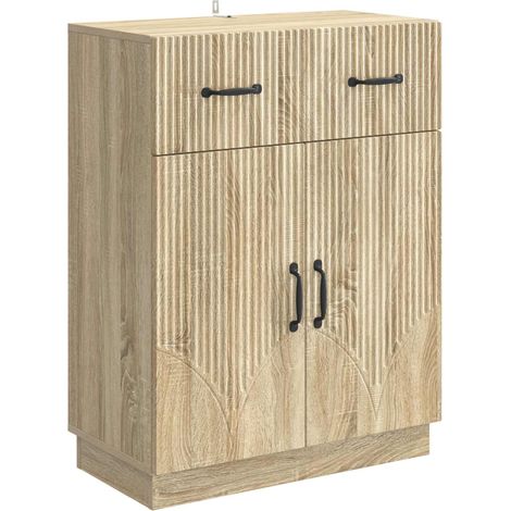 vidaXL  Sideboard  Sonoma Oak 66 x 34.5 x 87 cm Engineered Wood