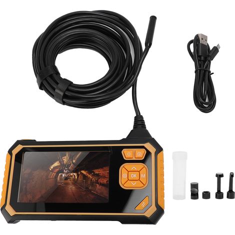 Caméra endoscope écran LCD 4,3 pouces 2MP – 1080P industriel lentille 8mm réparations auto inspections 5m, précision (1/5)