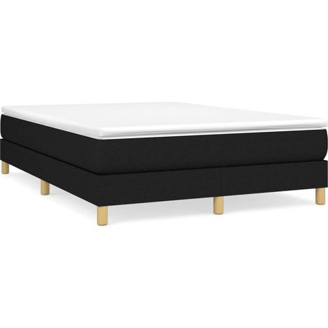 Maison Exclusive - Boxspringbettgestell Schwarz 140x200 cm Stoff