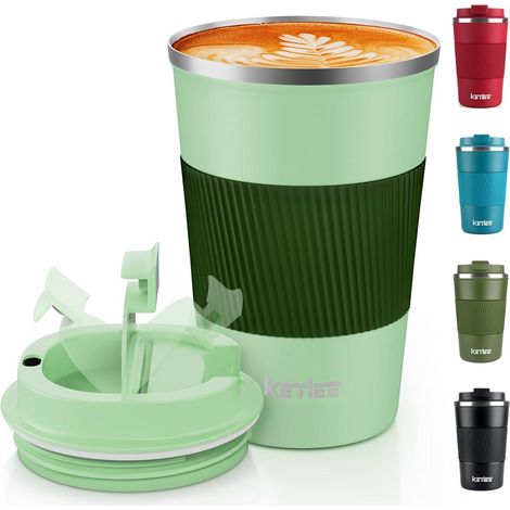 KETIEE Kaffeebecher to go 380ml Thermobecher doppelwandig Travel Mug Vakuum (1/5)
