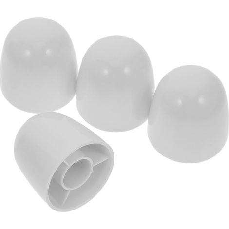 Cache-boulon de Toilette Abs Blanc, 4 Pièces (1/5)