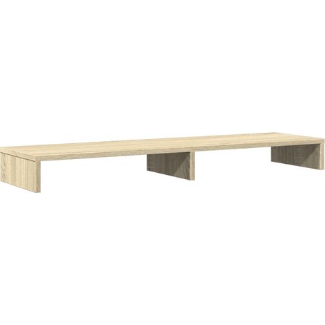 Supporto per monitor da tavolo mobile da ufficio Sonoma 100 x 27 x 10 cm legno ingegnerizzato marrone 020044975