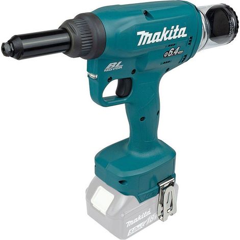 Makita – Riveteuse électroportative sans fil 18V – Moteur sans balais – Force de chassage 20000N – Réservoir transparent pour rivets aveugles