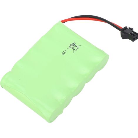 Batterie au lithium 6,0 V 2400 mAh avec prise SM 2P, batterie de remplacement rechargeable au lithium pour voitures et camions radiocommandés (1/5)