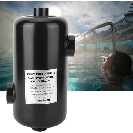 Edelstahl-Schwimmbadwärmetauscher, Heizung, Poolthermostat, Zubehör (1/5)