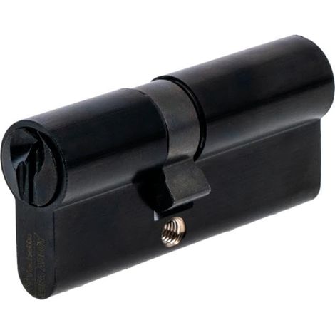 Cylindre de Serrure 30x40 mm Noir, 5 Goupilles, Cylindre de sûreté - Porte d’entrée, Portes extérieures, Porte de service, Portes intérieures, 3 Clés (1/5)
