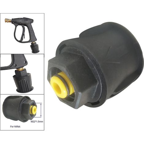 Kit d'adaptateurs pour nettoyeur haute pression, raccord rapide M22 pour accessoires Nilfisk (1/5)