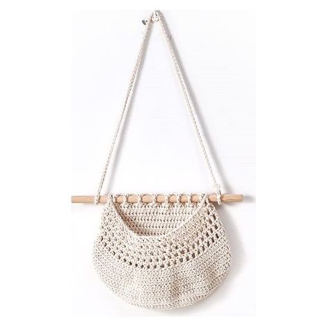 longziming - Panier à fruits suspendu - Étagère de rangement multicouche - Gain de place vertical - Conception respirante - Fibre végétale naturelle - Style bohème - Rangement sans dommage - 1 pièce (1/5)