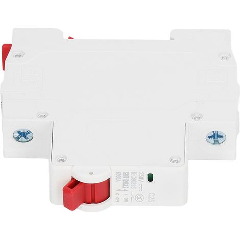 Disjoncteur miniature DZ47-63Z C25 DC 250V 1P (disjoncteur CC) pour systèmes photovoltaïques. Disjoncteur 25 A, montage sur rail DIN, pouvoir de coupure basse tension de 6 000 A. (1/5)