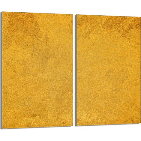 Placa protectora de vidrio para estufa 2x30x52 Oro (1/5)