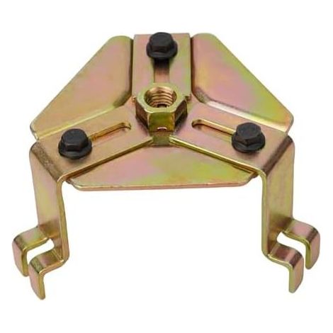 Verstellbarer 3-Backen-Kraftstoffpumpendeckel-Entfernungsschlüssel aus Aluminiumlegierung für Kfz-Kraftstofftankdeckel, 140-180 mm Reichweite, rutschfeste gebogene Basis, kompatibel mit - (1/5)