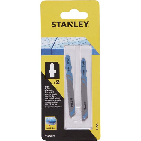 PIRANHA STANLEY STA22022 (X22023) 2 LAME METALLO T/GROSSO ATT.A T- STANLEY- 1,0 confezione