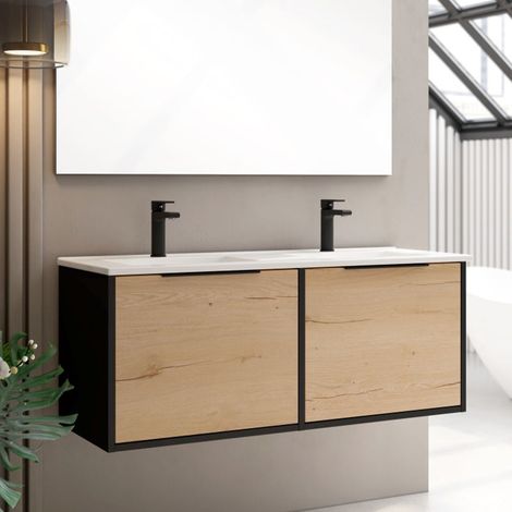 BATHME ONE Mueble de Baño con Lavabo 120 cm Negro - ref: CNB5NGRC+SA.LIECO121