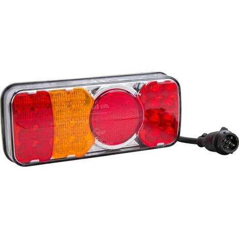 Feu arrière LED rectangle gauche 5 plots UNIVERSEL LA40036 (1/5)