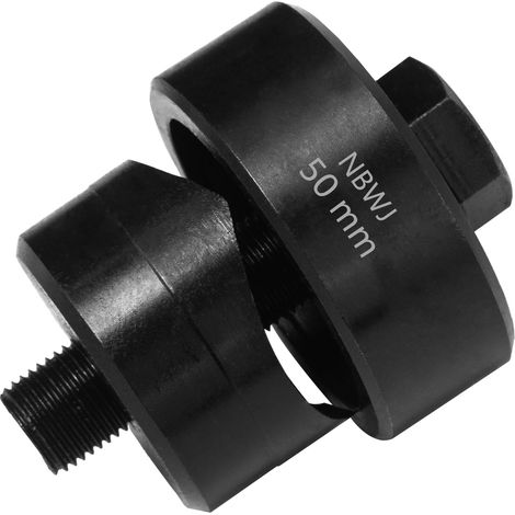 Perforatrice en Métal Diamètre 50 mm Hexagonale Emporte-Pièce pour Évier Inox Ouvre-Trous Perforateur de Trous en Tôle de Acier pour évier, Plaque en Acier, Inoxydable, Métal (1/5)
