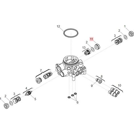 faac ricambio ghiera ritegno valvole valox 7049135 (1/3)