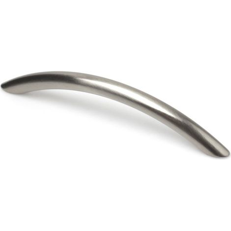 Tirador de mueble tipo asa, modelo 158a, de aluminio con acabado níiquel satinado, 128 mm, blíster 4 uds (1/2)