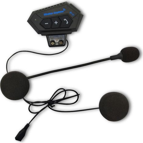 Casque de Moto Bluetooth sans Fil,Kit Bluetooth Casque Moto Réponse Automatique,Son Stéréo,Étanche à la Poussière et à l’Eau,Connecté à Un Intercom,Écouteurs pour Vélo,Ski,Voyage (1/5)