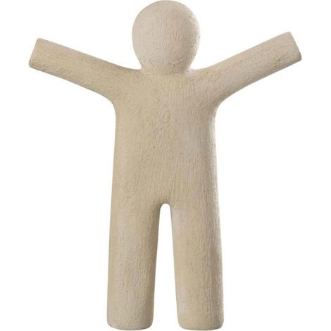 Statuette Déco "P'tit Maurice Rugueux" 41cm Beige