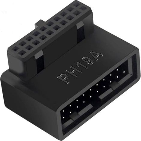 USB 3.0 90 Degree 19/20 Pin Male to Female PH19A Motherboard (1/5)