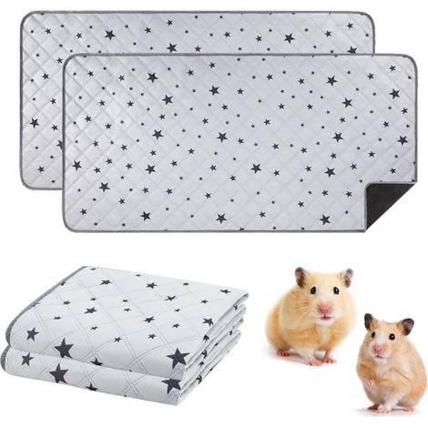 2 Pièces 120x60cm Tapis Absorbant pour Cochon d'Inde: Tapis Lapin Lavable – décoration et usage quotidien (1/5)