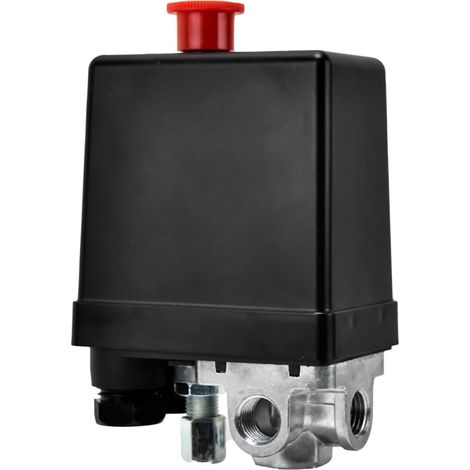 1 Interrupteur de pression, Commutateur 4 voies, Max 220V 20A, Pour compresseur d'air 90-120 PSI (1/5)