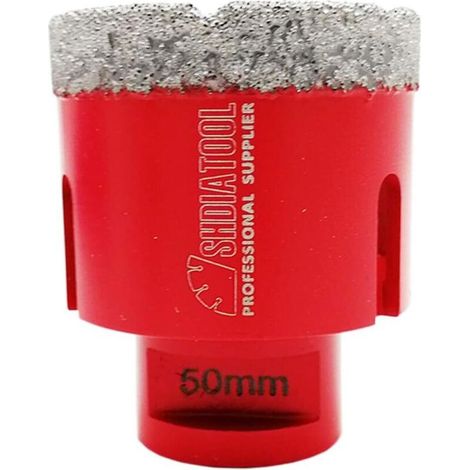 Ineasicer 50mm Diamantbohrer mit M14 Gewinde zum Trockenbohren in Porzellan, Fliesen, Granit und Marmor.