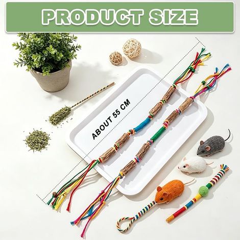 Catnip Sticks, Interactive Toy for Teeth Cleaning Wood Cat Molar Toys Catnip for Teeth Cleaning (1/4)