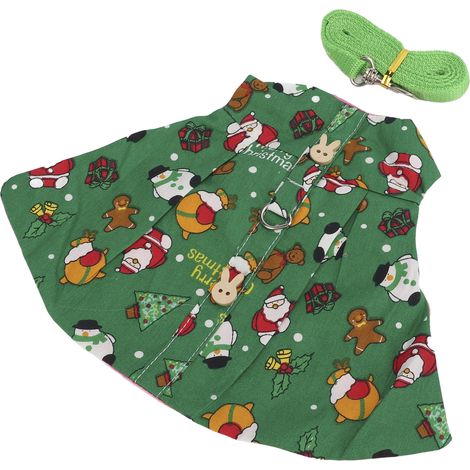 Harnais et laisse pour lapin souple avec laisse extensible pour les promenades de chatons et petits animaux de compagnie (1/5)