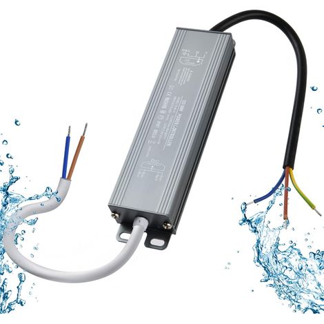 Transformator, 60W 12V LED-Treiber, 170-250V AC auf 12V DC Konstantspannung, IP67 wasserdicht, 5A Netzteil für CCTV-LED-Lampen MR16 G4, GU5.3, MR11 (1/5)
