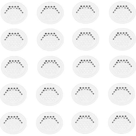 Grille Aerartion 20 Pièces Grille Ventilation 35mm Grille Aeration Grille de Ventilation Grille D'aération Trou Inox Blanc Ronde Grille Ventilation pour Cuisine Armoire Meubles-RAPANDA (1/5)